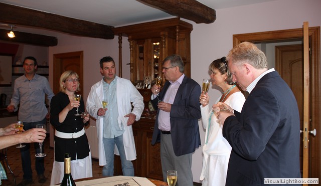 Visite de la ministre à la boucherie de la ferme Pondrôme